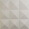 Ekena Millwork 11 7/8in. W x 11 7/8in. H Benson EnduraWall Decorative 3D Wall Panel Covers 0.98 Sq. Ft. WP12X12BEGBW - alternate 1